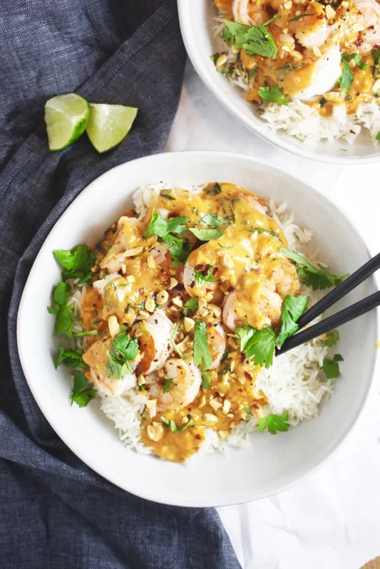 Peanut Lime Shrimp Curry