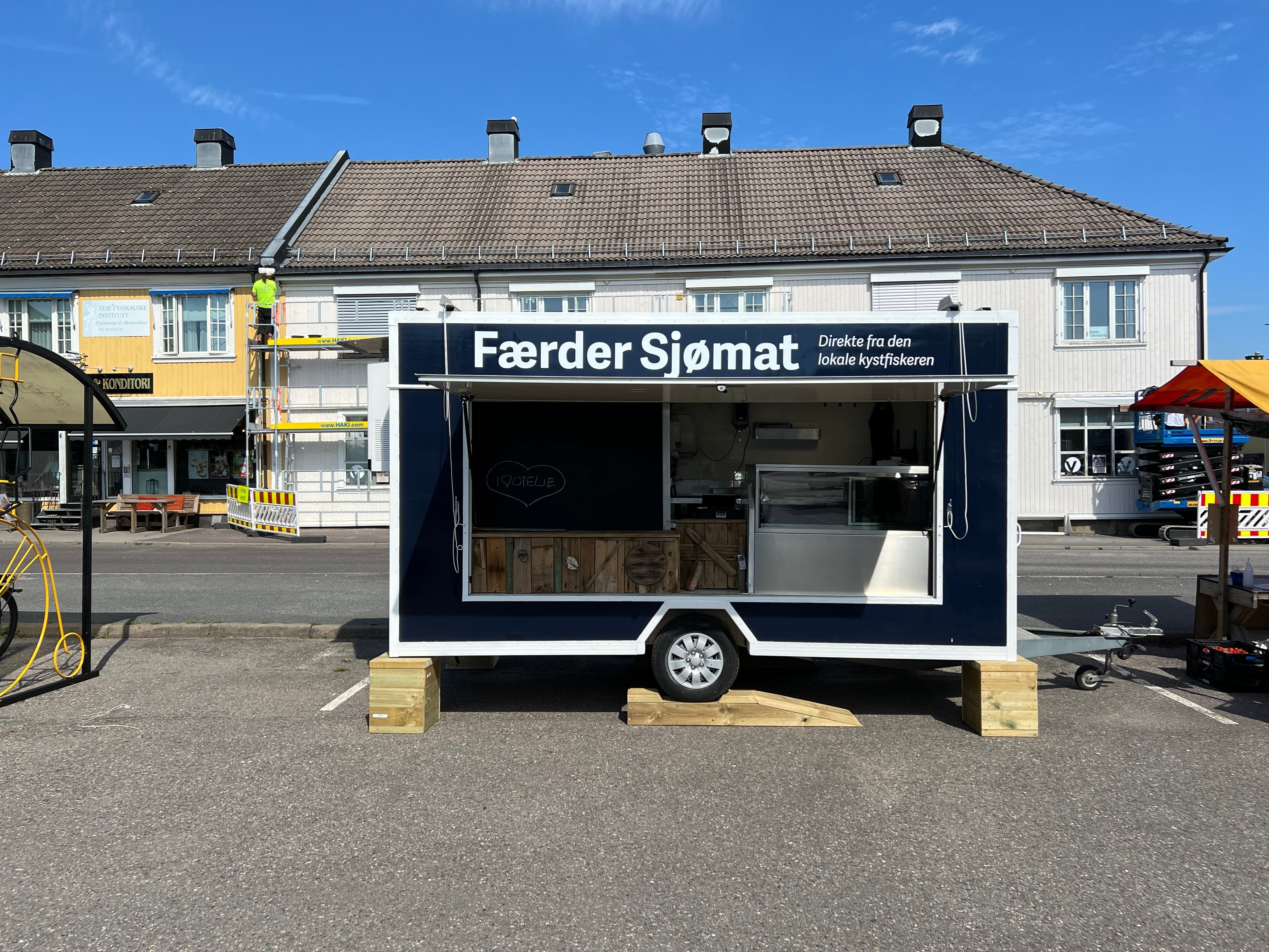 Vi har fått salgsvogn på Teie!