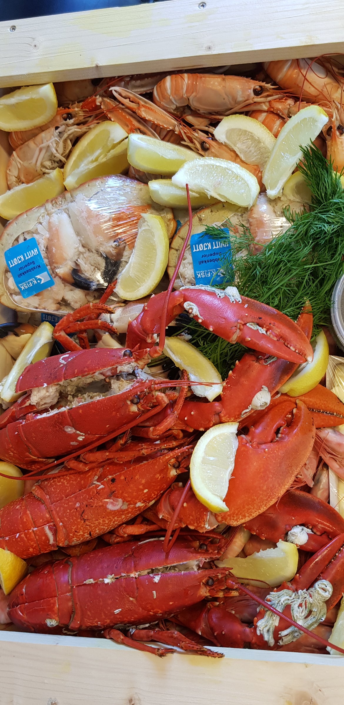 Skalldyrkasse med Hummer